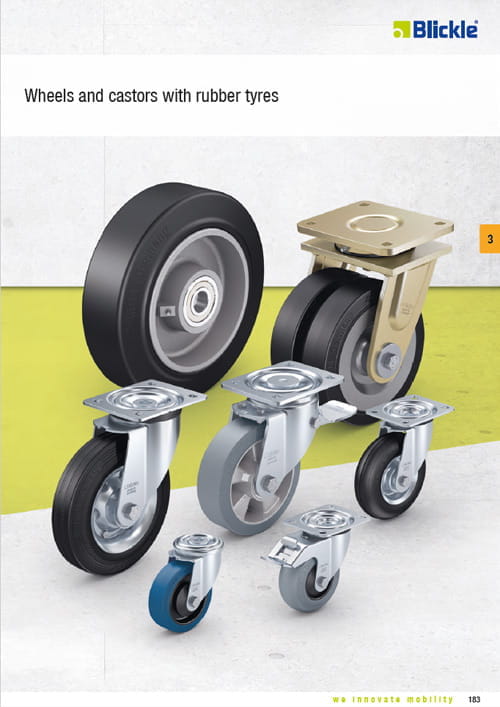 Chapter 3 Wheels and casters with rubber tires