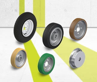 Drive wheel and hub fitting wheel series