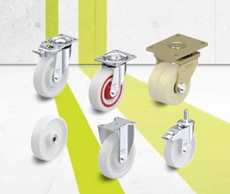 Nylon wheels and casters