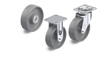 POG nylon and compressed cast nylon wheels and casters