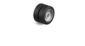 DS heavy duty elastic solid rubber wheels