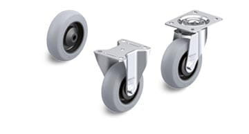 POES soft rubber wheels and casters “Blickle SoftMotion”