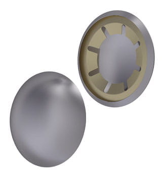 STARLOCK® cap made from stainless steel