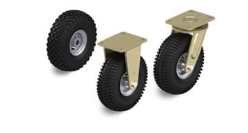 PS series wheels, swivel casters and rigid casters with pneumatic tires