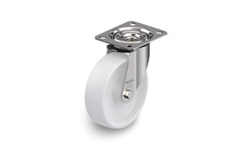 PO stainless steel swivel casters with plate