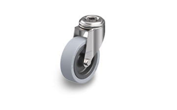 VPA stainless steel swivel casters with bolt hole