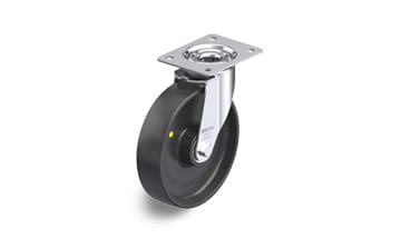 PP electrically conductive swivel casters with plate