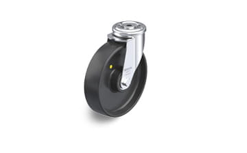 PP electrically conductive swivel casters with bolt hole