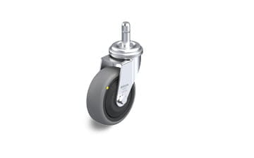TPA electrically conductive swivel casters with plug-in stem
