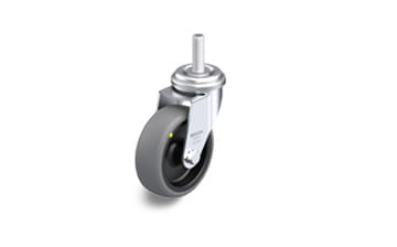 TPA electrically conductive swivel casters with threaded pin