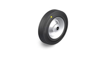 V electrically conductive wheels