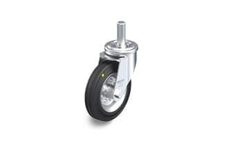 VE electrically conductive swivel casters with stem