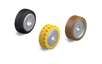 RVU, RVU, RTH, RB, REV drive and running wheels for forklift trucks