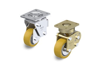 ALTH spring-loaded swivel casters with plate