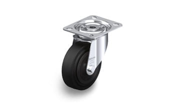 VKHT heat-resistant swivel casters with plate