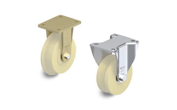 BS-SPKGSPO and BH-DSPKGSPO flanged rigid caster series