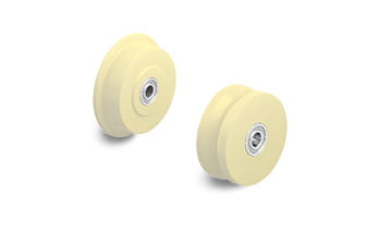 SPKGSPO and DSPKGSPO compressed cast nylon flanged wheel series