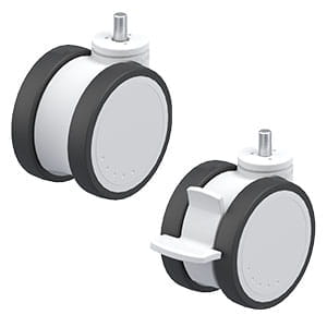 Blickle synthetic twin wheel casters MOVE series