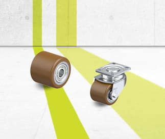 VSB Series de ruedas industriales con banda de rodadura de poliuretano Blickle Besthane